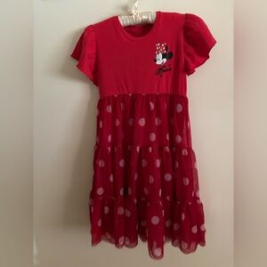 Disney Minnie Mouse Red Kids Dress